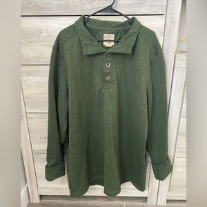 Redhead 1/4 button up sweater - men’s 2XL tall